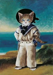 Illustration aus Cats Galore! A Compendium of Cultured Cats (veröffentlicht 2015)