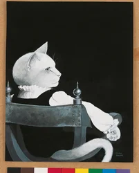 Illustration aus Cats Galore! A Compendium of Cultured Cats (veröffentlicht 2015)