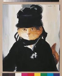 Illustration aus Cats Galore! A Compendium of Cultured Cats (veröffentlicht 2015)