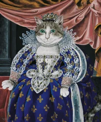 Illustration aus Cats Galore! A Compendium of Cultured Cats (veröffentlicht 2015)