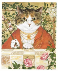 Illustration aus Präraffaelitische Katzen (veröff. 1999)