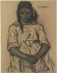 Sitzendes Mädchen
