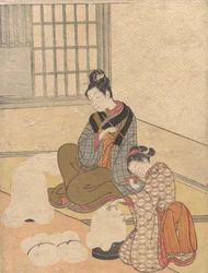 Abendschnee auf dem Nurioke, aus der Serie Acht Salonansichten, ca. 1766