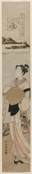 Der Priester Kukai am Tama-Fluss bei Mt. Koya..., späte 1760er Jahre