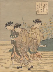 Der Tama-Fluss bei Ide, Provinz Yamashiro, wahrscheinlich 1766
