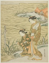Zwei Frauen am Wasser