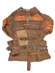 Zwangsjacke im Besitz von Harry Houdini, ca. 1915 (Khakileinwand, Leder & Metallnieten)