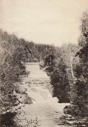 Schweden: Småland, Husqvarna Wasserfall