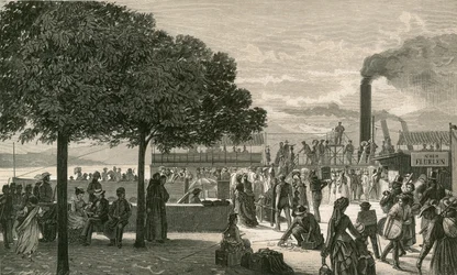 Abfahrt des Dampfers von Luzern