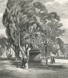 Denkmal für Rousseau auf Rousseaus Insel, Genf