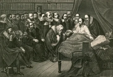Sterbebett von Calvin