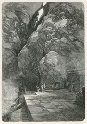 Die Quellen der heißen Quellen in Pfäfers