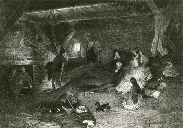 Touristen erwachen in einem Chalet