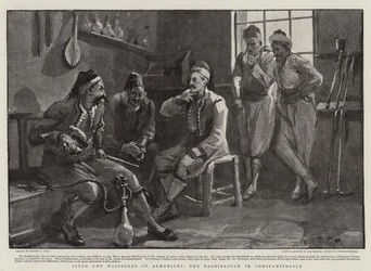 Nach den Massakern an den Armeniern, der Baschi-Bazouk in Konstantinopel