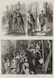 Skizzen bei einem Staatskonzert im Buckingham Palace