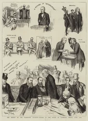 Die Niederlage des Gladstone-Ministeriums, Szenen im Unterhaus, Freitag, 12. Juni