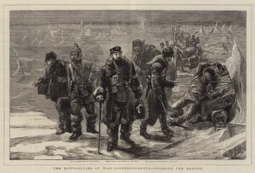 Die Schwierigkeiten der Kriegsberichterstatter beim Überqueren der Donau