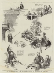 Die Eröffnung des neuen Parlaments, Notizen im Unterhaus