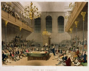 Innenraum des Unterhauses, aus Ackermanns 
