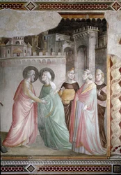 Das Treffen von Anna und Joachim an der Goldenen Pforte (Detail)
