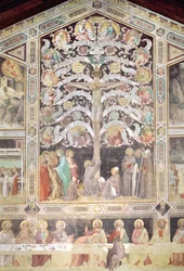 Der Baum des Lebens und Das letzte Abendmahl, 1360 (Detail)