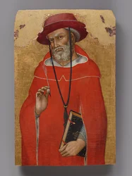 Der heilige Hieronymus, eine von zwei Tafeln eines zerlegten Altarbildes