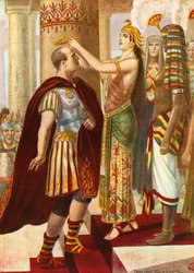 Kleopatra begrüßt Caesar
