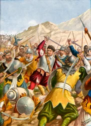 Heldentum des jungen Kapitäns Christoforo de Gama
