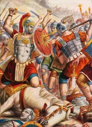 Lucullus kämpft, um den Vormarsch von Mithridates zu stoppen