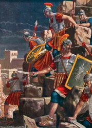 Die Einnahme Jerusalems durch die Römer unter der Leitung von Titus