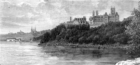 Parlamentsgebäude, Ottawa, Kanada, 19. Jahrhundert