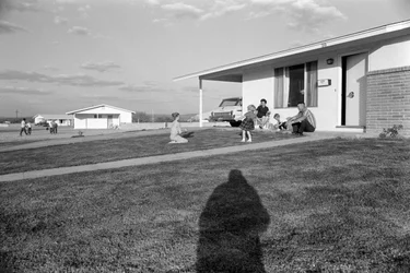 Vorstadthaus eines Bergarbeiters in der Nähe der Morenci-Mine für Phelps Dodge Smelter Douglas, Arizona