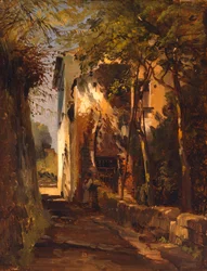 Eine Landstraße in Sorrent