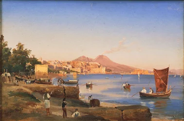 Neapel von Mergellina aus gesehen