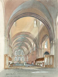 Chor und Presbyterium der Lilleshall Abbey, 13. Jahrhundert