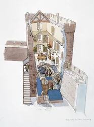 Etal Castle, 14. Jahrhundert, ca. 1990-2010