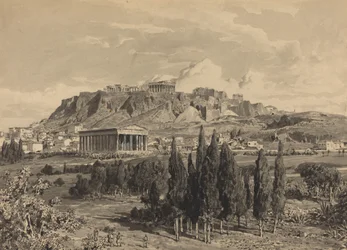 Tempel des Hephaistos, 1890