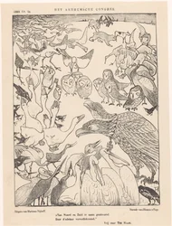 Doppelköpfiger Adler umgeben von Vögeln