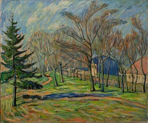 Vor dem Gutshof Seelow