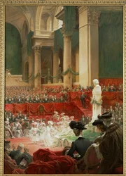 Feier des hundertjährigen Geburtstags des Dichters Victor Hugo