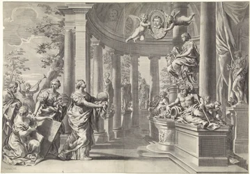 Allegorische Darstellung: der Tempel der Weisheit