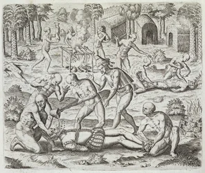 Kannibalen in Darien, Panama, fangen Spanier, aus 