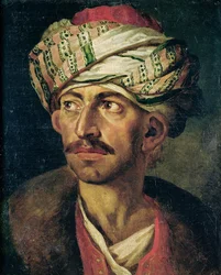 Kopf eines Orientalen oder mutmaßliches Porträt von Mustapha, um 1819-21