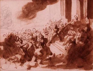 Ludwig XVIII. bei einer Parade auf dem Champ de Mars