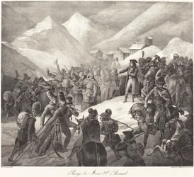Überquerung des St. Bernhard-Passes durch Napoleons Armee