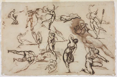 Blatt mit Skizzen (verso)