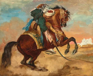 Türke auf kastanienbraunem Pferd, ca. 1810