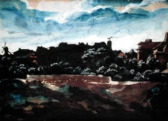 Ansicht der Hügel von Montmartre