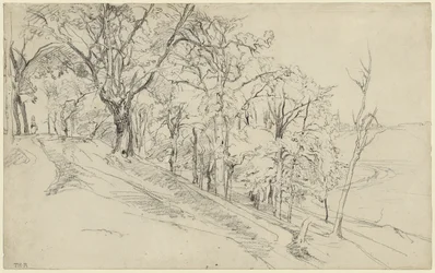 Wald in Boisrémon (recto); Hütte im Wald (verso)