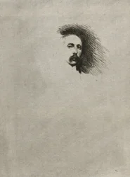 Porträt von Basil Gotto (Schwarz-Weiß-Version)